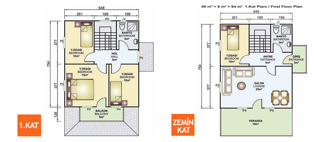 Kayseri Anahtar Teslim Prefabrik 122 mt 3 Kayseri Anahtar Teslim Prefabrik 122 mt - Görsel 3