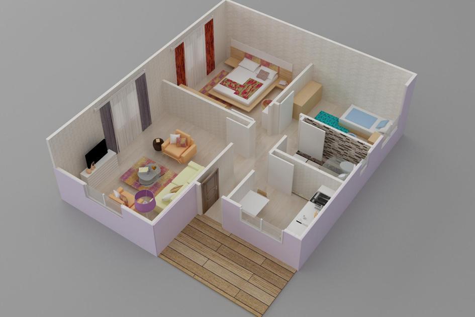 Kayseri Prefabrik 68 mt 3 Kayseri Prefabrik 68 mt - Görsel 3