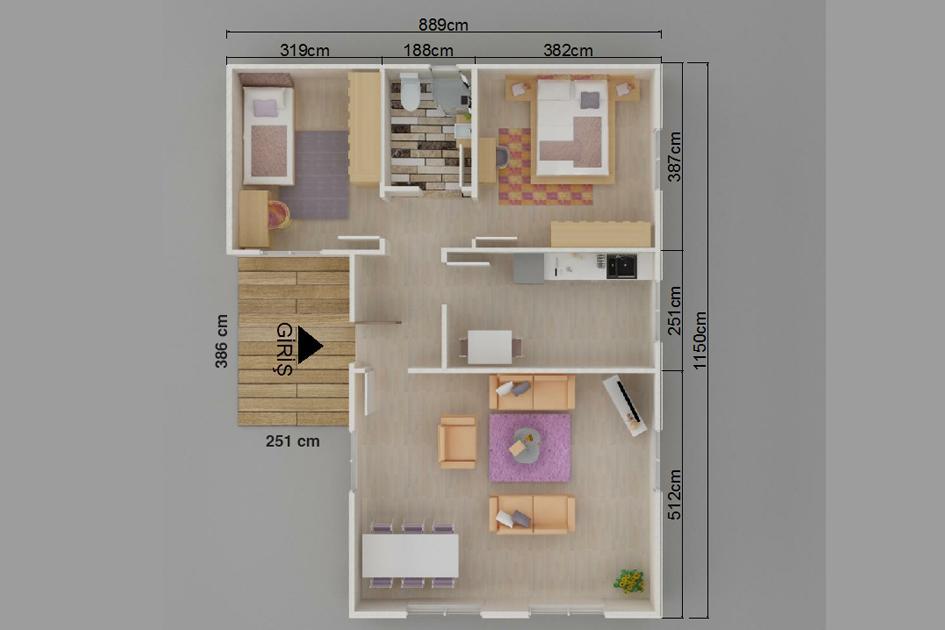 Kayseri Prefabrik 93 Mt 2 Kayseri Prefabrik 93 Mt - Görsel 2