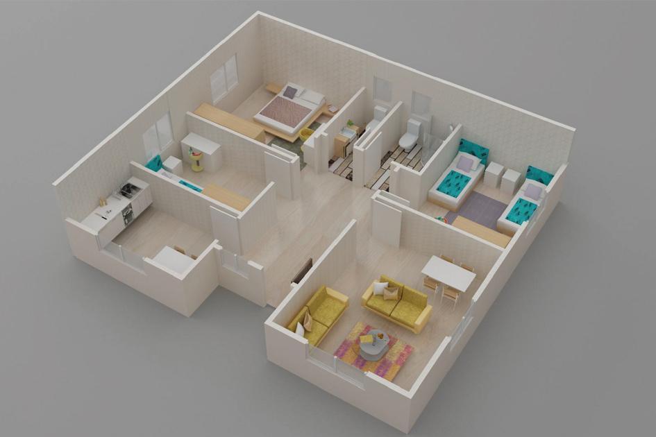 Kayseri Prefabrik 96 mt 3 Kayseri Prefabrik 96 mt - Görsel 3